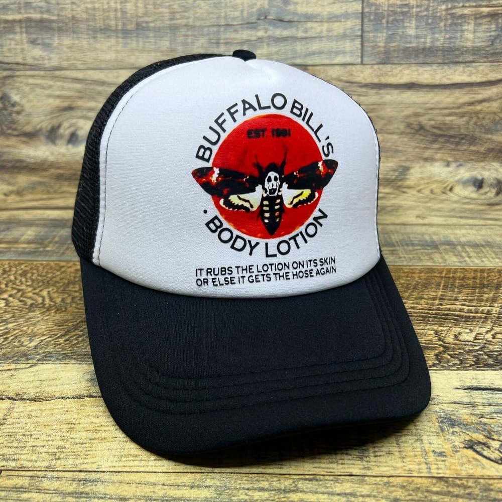 Buffalo Bills Mens Trucker Hat Black Snapback Silence Of The Lambs Horror Movie